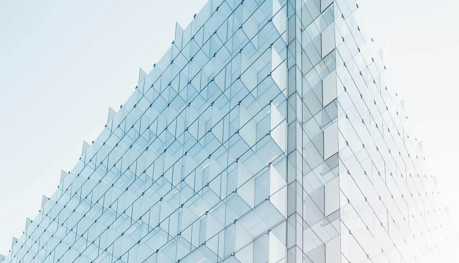 Glass building